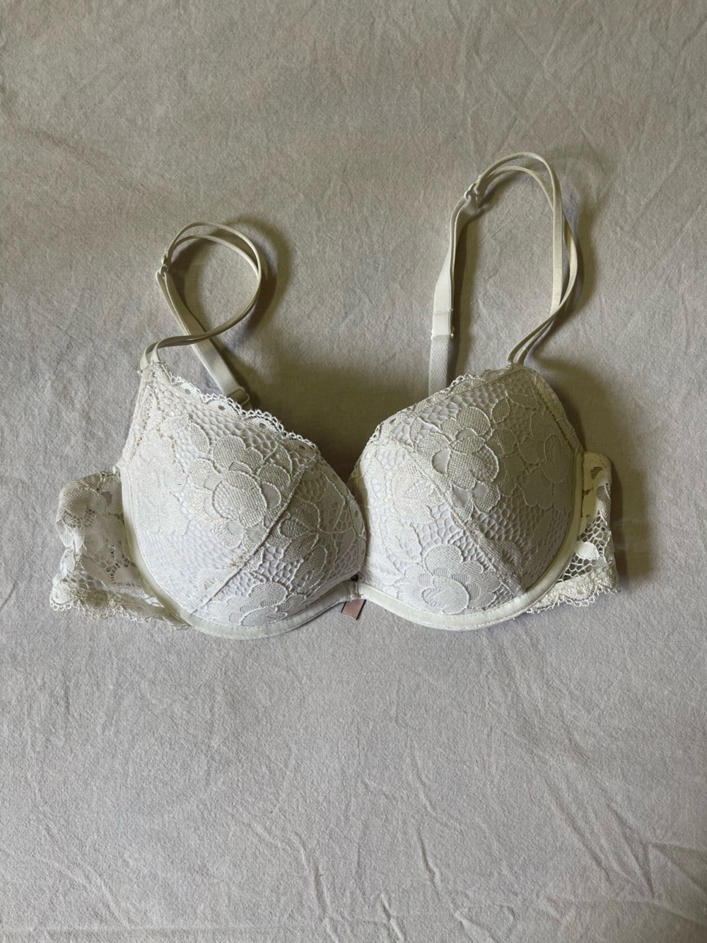 La SENZA Cream Lace Push-Up Bra